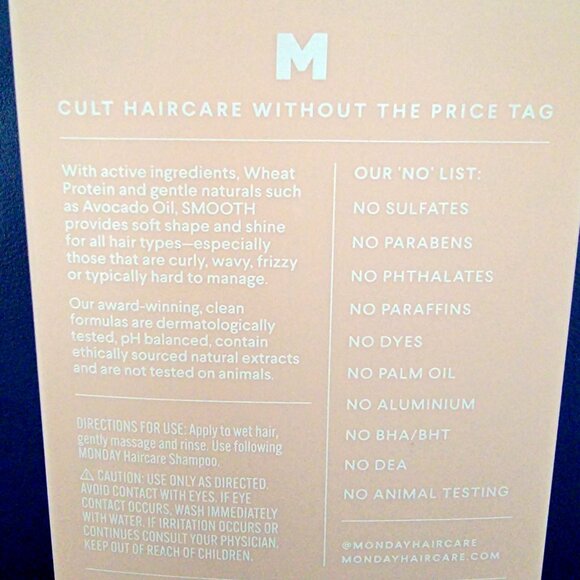 Monday Smooth Wheat Protein Conditioner 27 FL OZ NEW - Picture 6 of 7